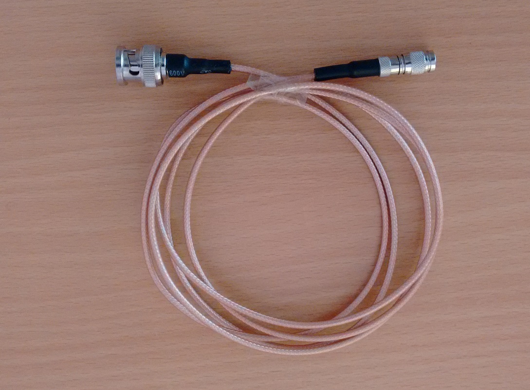 1.0/2.3 DIN to BNC Male Connectors with RG 179