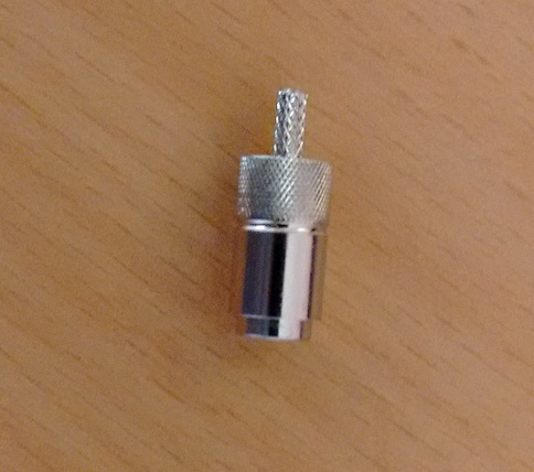 DIN 1.0/2.3 Male crimp push pull RF connectors